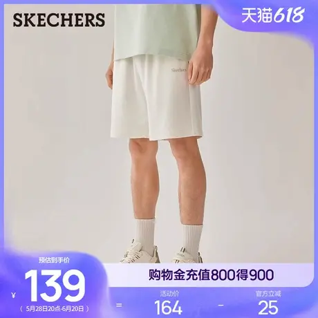 斯凯奇2025年新款夏季男装五分直筒短款百搭休闲裤透气舒适运动裤商品大图