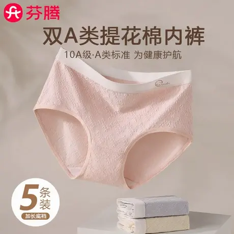 芬腾内裤女无痕中腰A类纯棉裆抗菌透气不夹臀少女生2025新款短裤商品大图