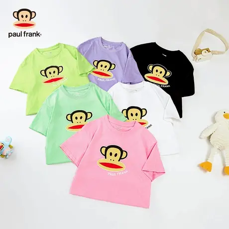 大嘴猴童装儿童短袖2025新款百搭时尚女童T恤夏季透气男童上衣商品大图