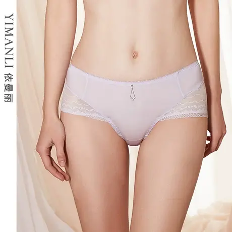 【新品】女士内裤蕾丝性感三角裤女底裤薄款中腰平角裤小裤大码图片