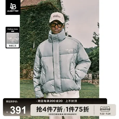 Lilbetter立领棉袄男冬季保暖厚外套美式棉服潮流短款夹克棉衣lb商品大图