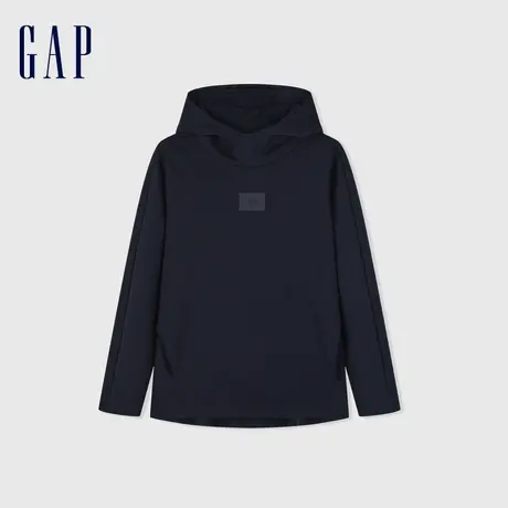 Gap男女装春季2024新款拼接立领套头Scuba卫衣情侣连帽衫889286图片
