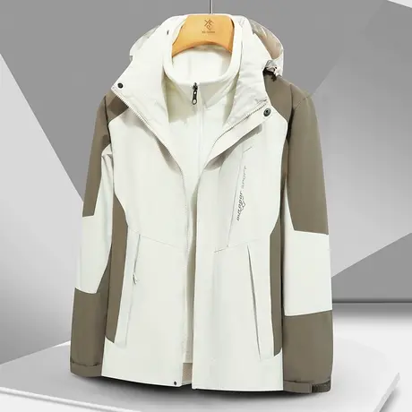 小个子冲锋衣男女三合一可拆卸防风户外西藏外套2023新款登山服商品大图