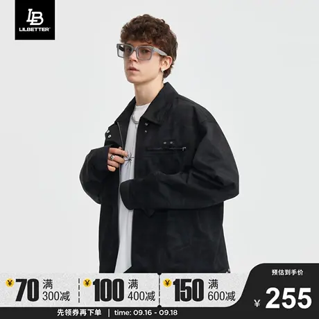 Lilbetter迷彩外套男2023秋季潮流美式衣服帅气男装百搭休闲夹克商品大图