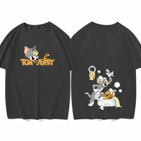 秀洛猫和老鼠卡通动漫周边衣服纯棉短袖T恤宽松圆领半袖打底衣服商品大图