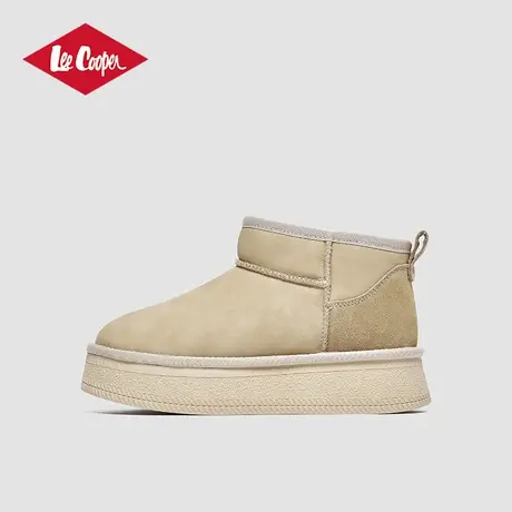 Lee Cooper2024冬季新款棉鞋女加绒保暖时尚休闲雪地靴增高靴子女商品大图