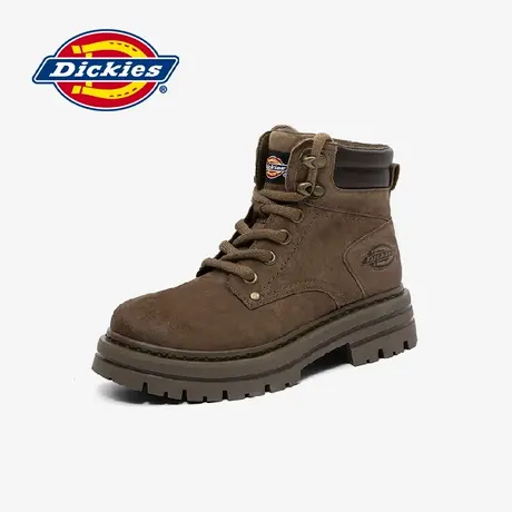 Dickies马丁靴女2024年冬季新款复古美拉德登山鞋加绒保暖短靴女商品大图