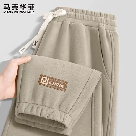 马克华菲新中式休闲裤子男春秋款宽松束脚裤男生卫裤2025新款潮X商品大图