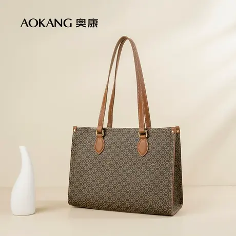 奥康女包印花手提包大容量托特包时尚百搭气质女士包包礼物商品大图
