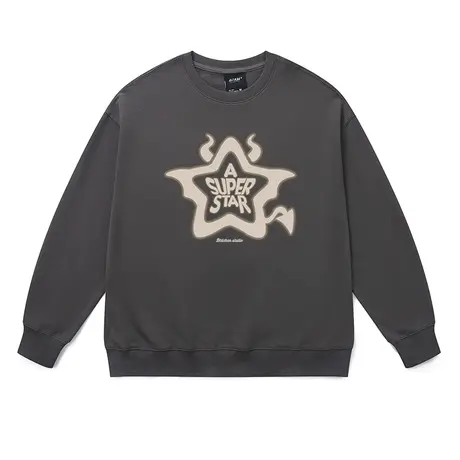 卫衣情侣款美式高街小众设计感恶魔星星韩系oversize宽松ins衣服商品大图