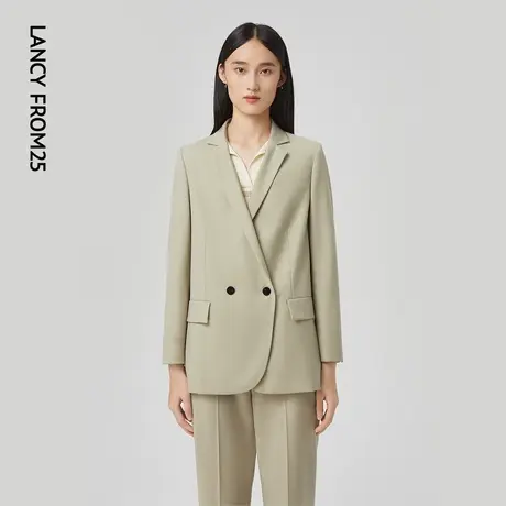 LANCY/悦朗姿女装2023春季新款西服套装女通勤高级感气质西服外套图片