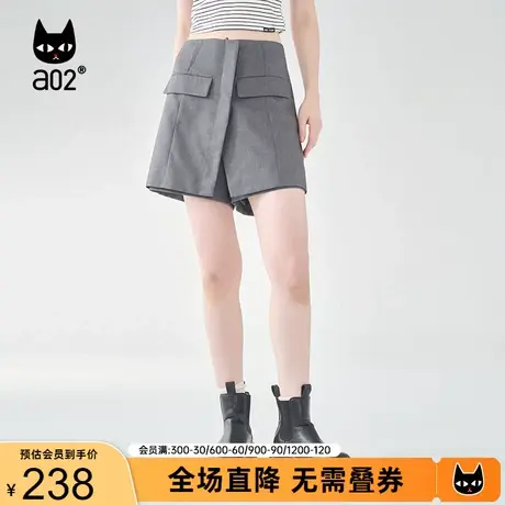 【第三定律】a02通勤潮流裤裙女2023秋季新品百搭时尚设计感短裤商品大图