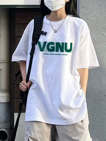 白色女士仿棉短袖t恤2023新款夏季宽松显瘦韩版小众设计感上衣潮商品大图