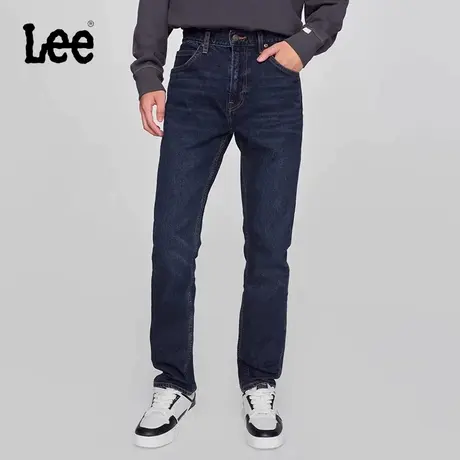 Lee商场同款24秋冬新品705标准锥形深蓝色男牛仔裤潮LMB100705206图片