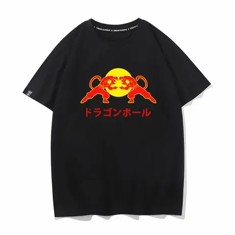 秀洛七龙珠周边衣服贝吉塔孙悟空合体恶搞短袖T恤男女打底衫纯棉图片