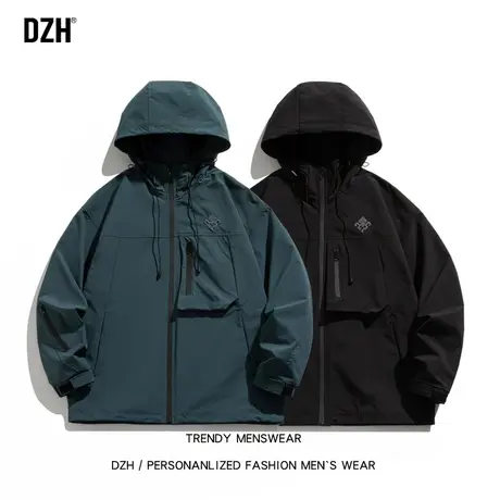 男士户外冲锋衣外套潮牌男高级感痞帅男装美式新款夹克登山服褂子商品大图