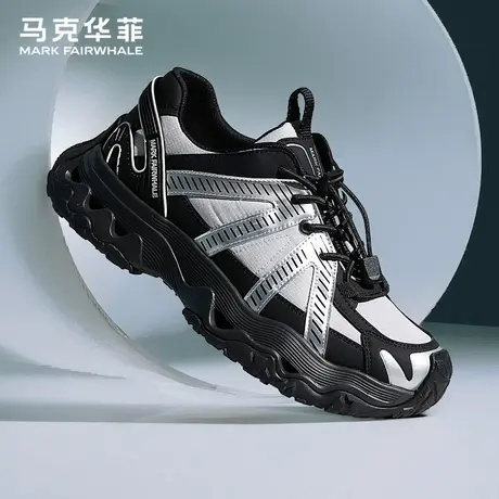 马克华菲男鞋夏季2025新款户外防滑耐磨登山鞋男士越野跑步运动鞋商品大图
