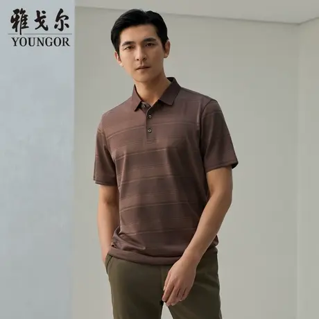 雅戈尔奥莱 商场同款男士短袖T恤新款官方正品商务休闲短袖POLO衫商品大图