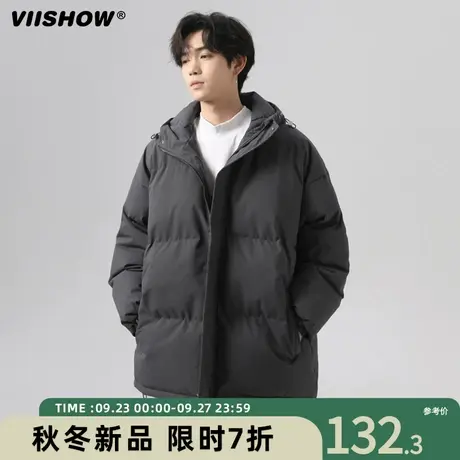 VIISHOW棉衣男冬季新款短款宽松立领加厚棉服休闲oversize外套男商品大图