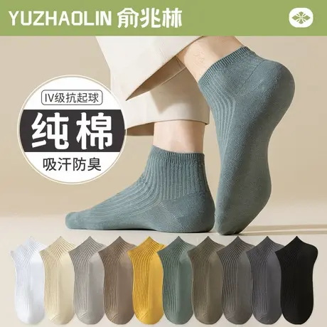 诸暨袜子男士短袜春秋季纯棉吸汗防臭无骨中筒袜夏季薄款男短筒袜商品大图