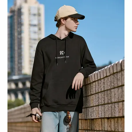 唐狮春秋季新款连帽卫衣男宽松休闲美式简约套头帽衫外套潮牌TD商品大图