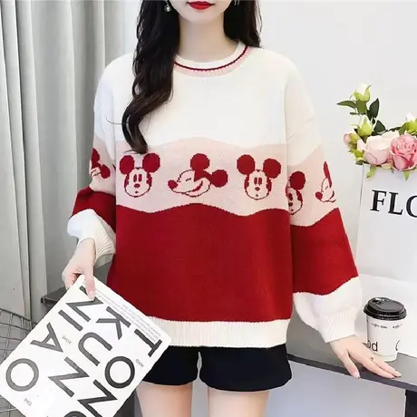 女装新品卡通半高领毛衣女款2023新款秋冬爆款冬季针织打底衫上衣图片