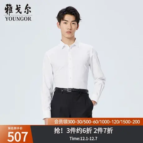 雅戈尔奥莱 商场同款男士长袖衬衫春秋新款官方商务休闲长袖衬衫商品大图