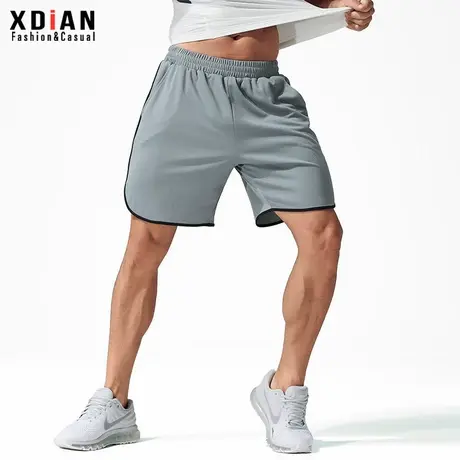 冰丝网眼短裤男透气运动健身跑步训练篮球裤5五分裤外穿大裤衩夏商品大图