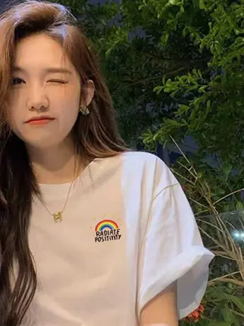 仿棉t恤女短袖2023夏季新款宽松遮肚子上衣洋气时尚半袖体恤衫潮商品大图