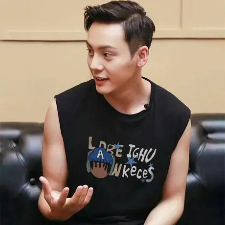 100%纯棉男生背心外穿坎肩篮球健身大码男装运动潮流无袖t恤夏季商品大图