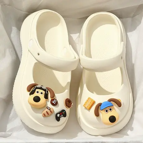 洞洞鞋女款夏季外穿2023新款可爱厚底防滑eva沙滩包头两穿凉拖鞋商品大图