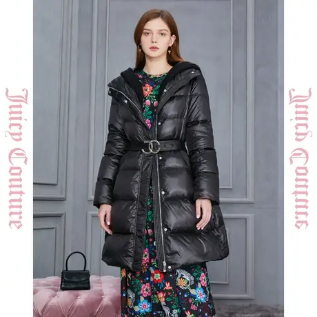 Juicy Couture橘滋2023新款简约时尚肌理感连帽女品牌羽绒服反季商品大图