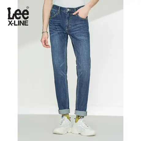 LeeXLINE21秋季新品709修身小锥形蓝色男牛仔裤LMB1007093QJ-605图片