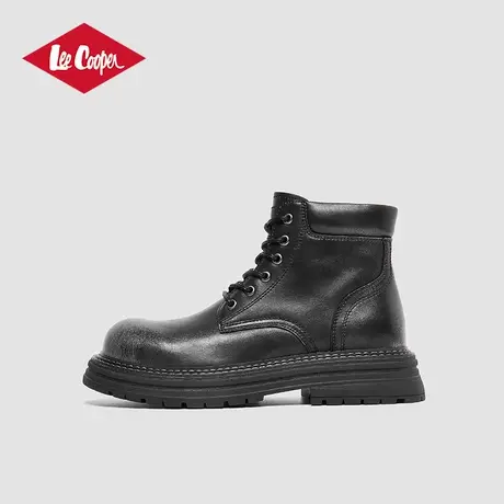 Lee Cooper2025春季新款马丁靴男商务休闲短靴复古风增高质感男靴商品大图