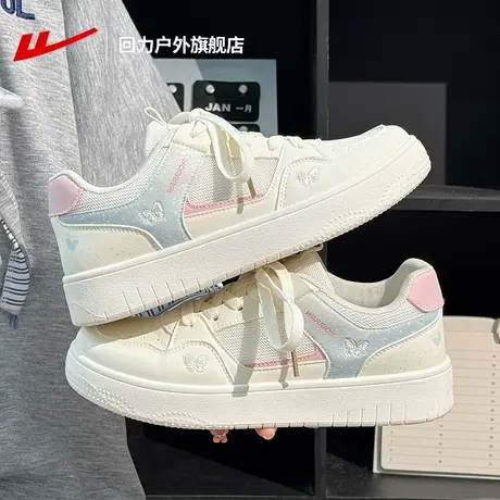 回力小白鞋女款2025夏季新款百搭厚底板鞋子轻便软底增高休闲女鞋商品大图