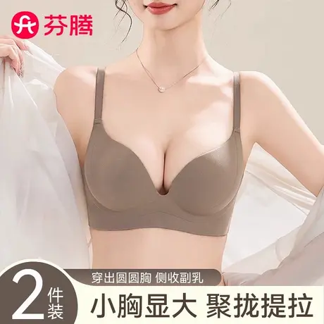 芬腾无痕内衣女小胸聚拢显大收副乳防下垂性感提拉文胸罩2025新款商品大图