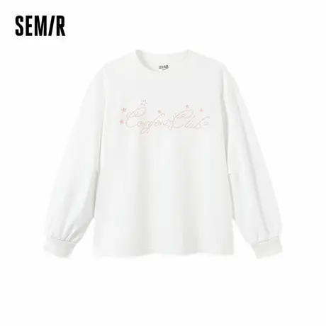 森马儿童2025年秋季女中童T恤纯棉内搭商品大图