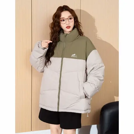 唐狮秋冬季女短款羽绒服连帽下摆设计感独特爱心好看小个子穿搭tu图片