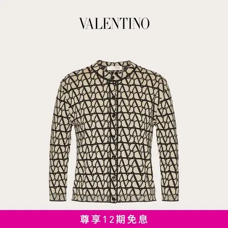 【24期免息】华伦天奴VALENTINO女士V标志羊毛开衫商品大图