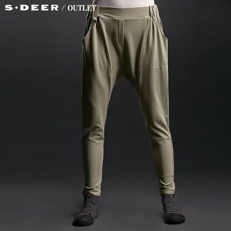 sdeer圣迪奥女装春装小脚哈伦裤长裤休闲裤3180834商品大图