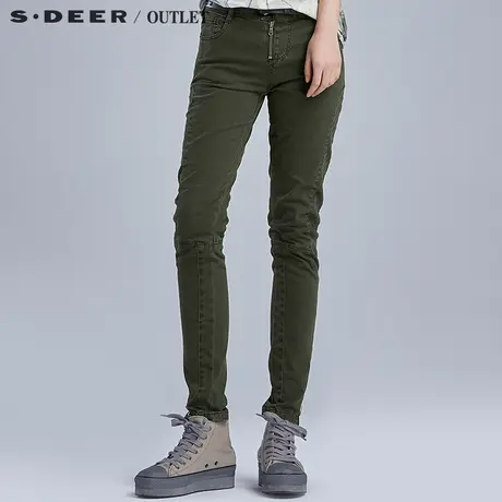 【活动】sdeer圣迪奥女装夏休闲街头范拼接长裤S15280879商品大图