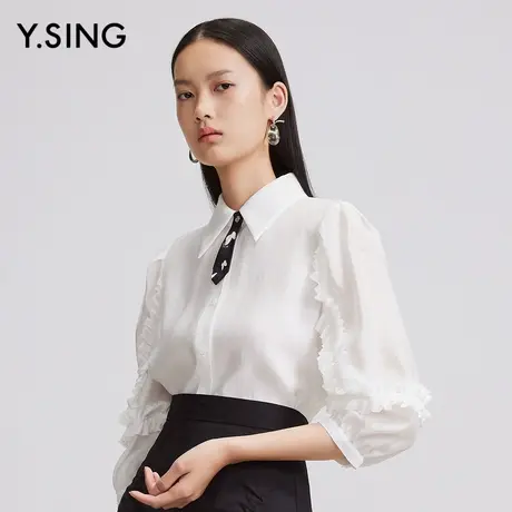 Y.SING衣香丽影商场同款2023夏衬衫120331302图片