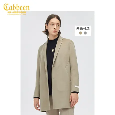 卡宾都市男装呢大衣外套2204178008简约休闲保暖西装潮A商品大图