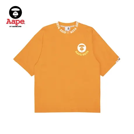 Aape旗舰店男装春夏酷帅小花猿颜印花宽松短袖T恤1345XXK商品大图