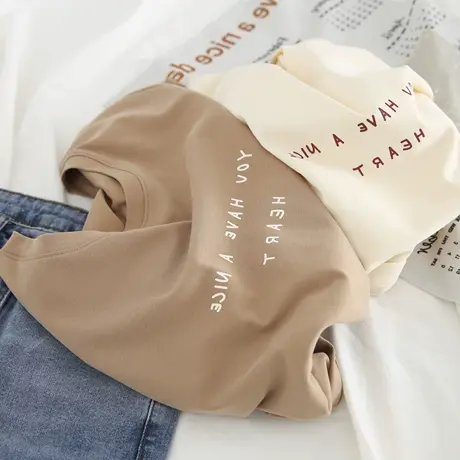 原宿风短袖t恤女2021新款夏季宽松韩版显瘦半袖体恤网红超火上衣图片