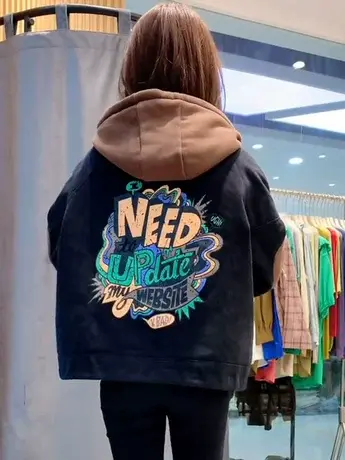 牛仔加绒外套女短款棉服2023年秋冬季新款夹克派克加厚羊羔毛爆款商品大图