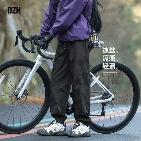 男士速干束脚裤男款美式潮牌2025新款冰丝裤子夏季薄款登山裤百搭商品大图
