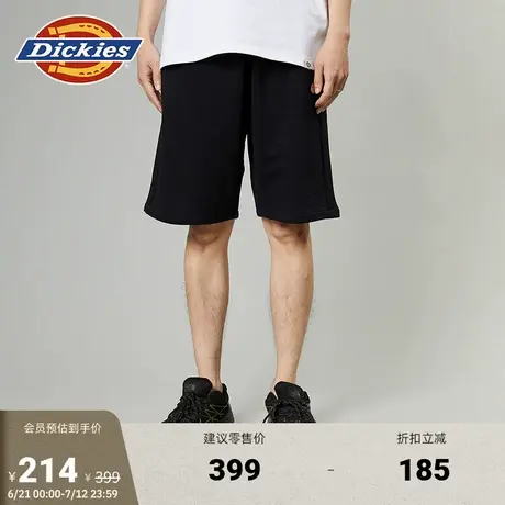 Dickies春夏 纯色松紧抽绳宽松休闲舒适短裤卫裤 男女情侣商品大图