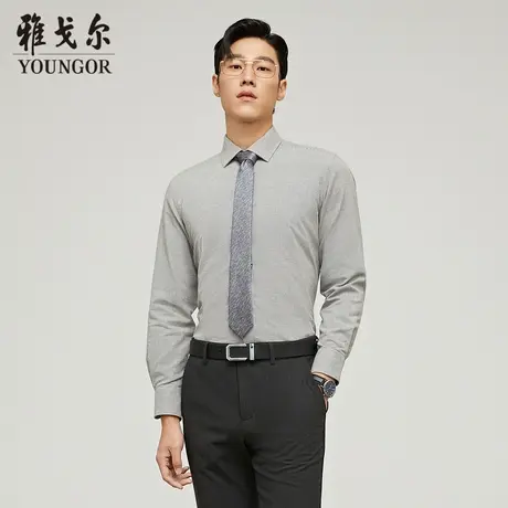 【可机洗羽绒衬衫】TP系雅戈尔衬衫冬季90白鹅绒保暖长袖衬衫图片