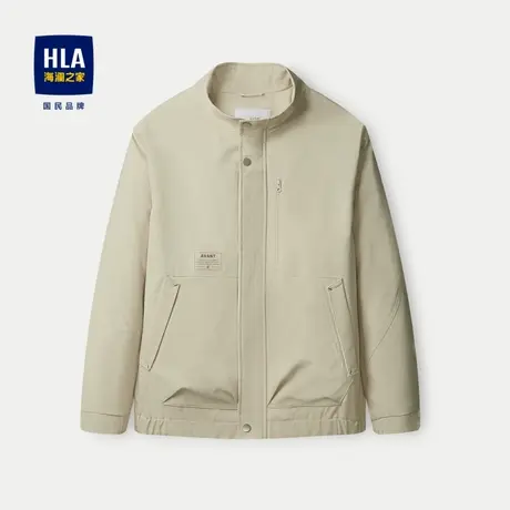 HLA/海澜之家【曾舜晞同款】立领夹克2024春夏新清新休闲外套男士图片